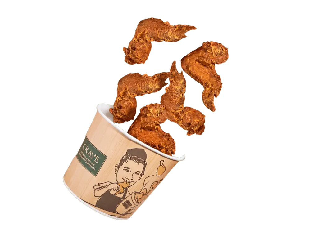 5 PCS Chicken Wing Bucket + 2 Sambal Chili