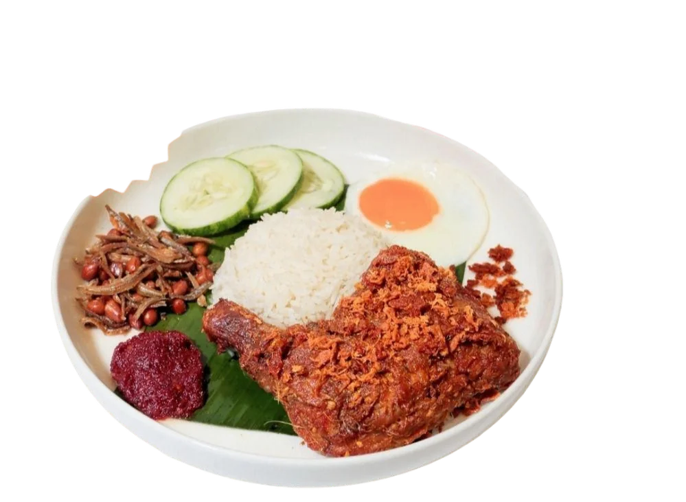 [New!] Nasi Lemak Ayam Berempah Crispy Fried Chicken Leg